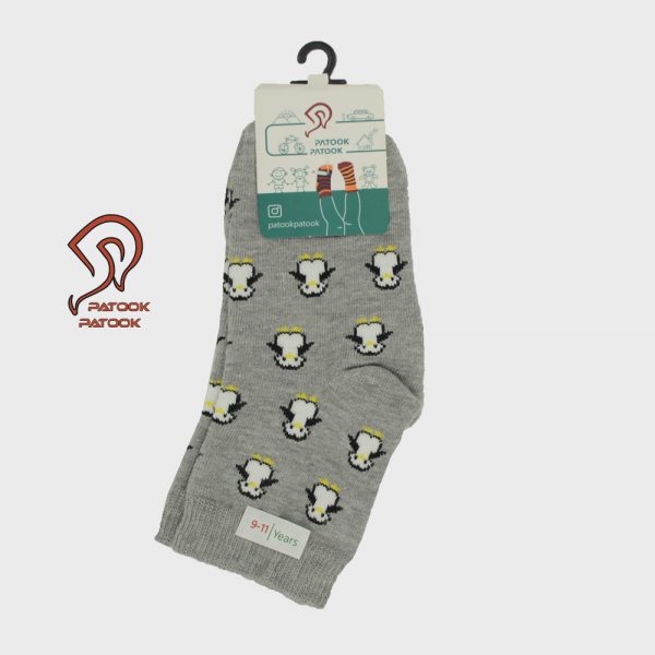 جوراب نیم ساق بچگانه با طرح پنگوئن5